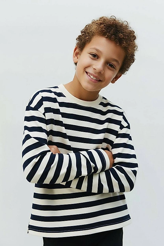 Siyah Laci’el Paris Çizgili Sweatshirt