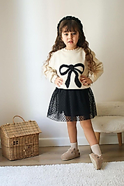 Triko Kazaklı Tütü Etekli Takım