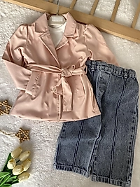 Pembe Trençkotlu Takım