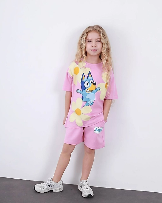 Bluey Şortlu Takım(pembe)