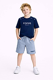 Focus Baskılı Şortlu Takım(Laci)