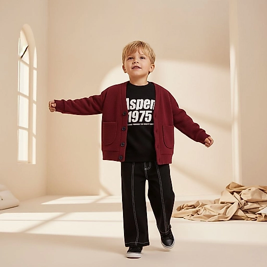 Aspen waffle hırkalı 3lü Takım