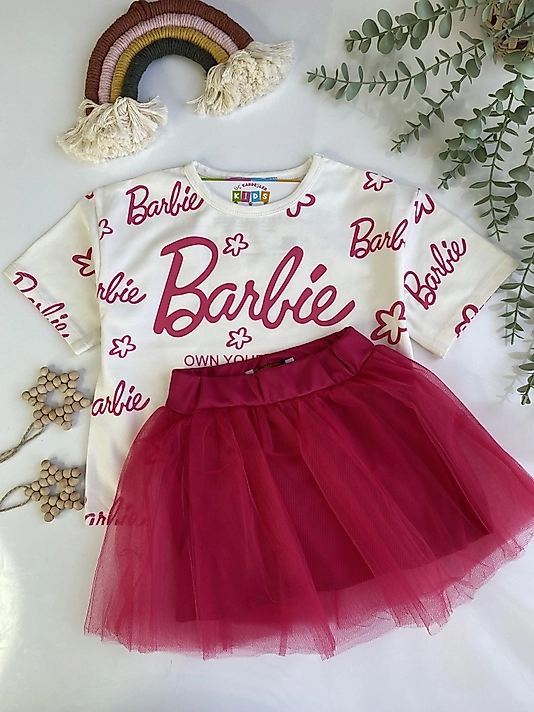 Barbie Tütü Etekli Takım