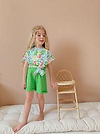 Çiçekli Şortlu Takım