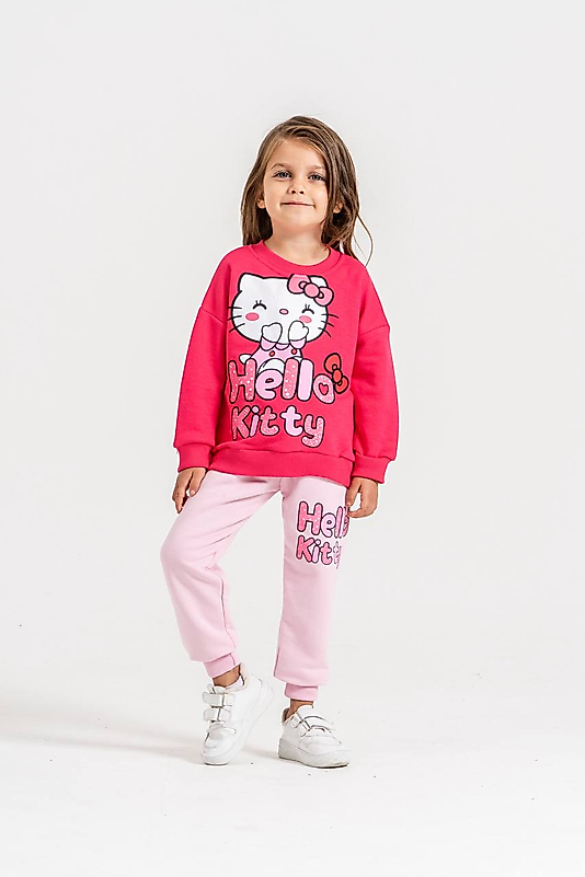 Hello Kitty Detaylı 3iplik Takım