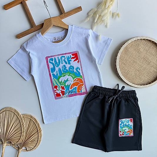 Surf Vibes Şortlu İkili Takım