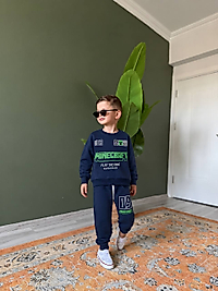 Minecraft Sırt Baskılı 3iplik Takım