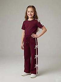 Kurdela Detaylı Takım(bordo)