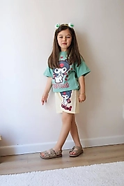 Yeşil Kuromi Şortlu takım