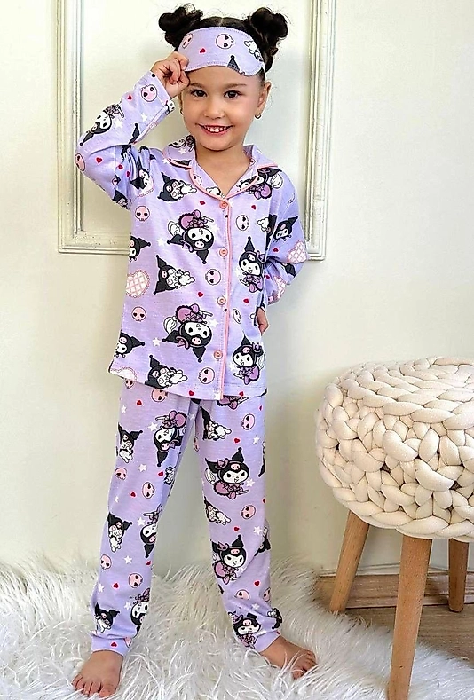 Kuromi Uyku Bantlı Pijama