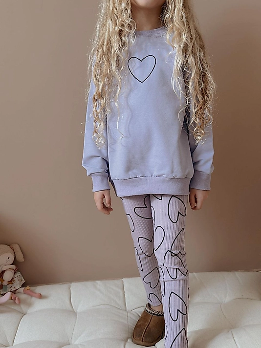 Kalpli Lila Taytlı Takım