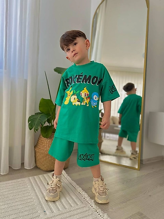 Pokemon Şortlu Takım