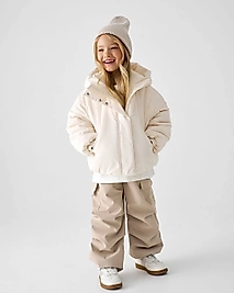 Ekru Su Geçirmez Mont