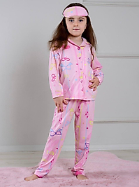 Fiyonk Detaylı Uyku Bantlı Pijama