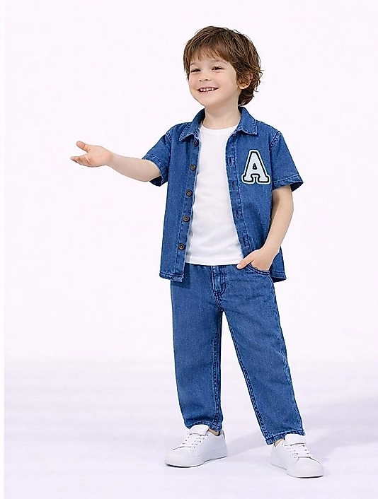 Üçlü Denim Takım