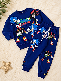 Sonic Desenli Erkek Çocuk İkili Takım