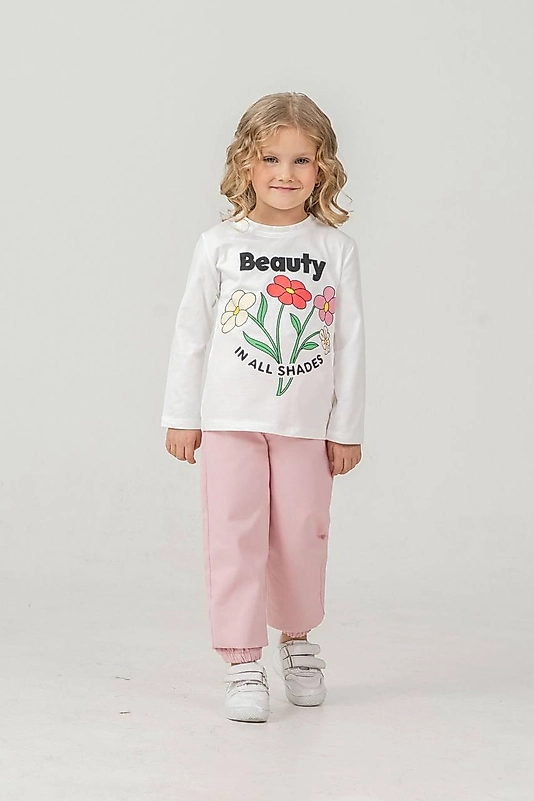 Yakası Çiçek Nakışlı 3lü Takım