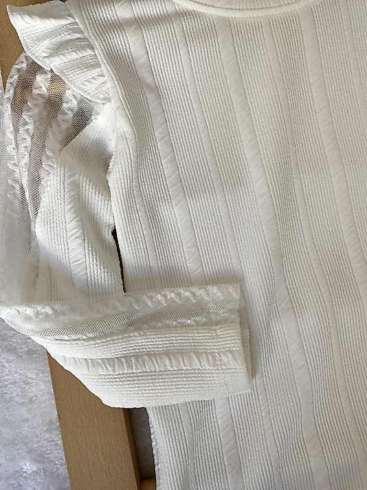 Beyaz Taşlı Pantolon Takım