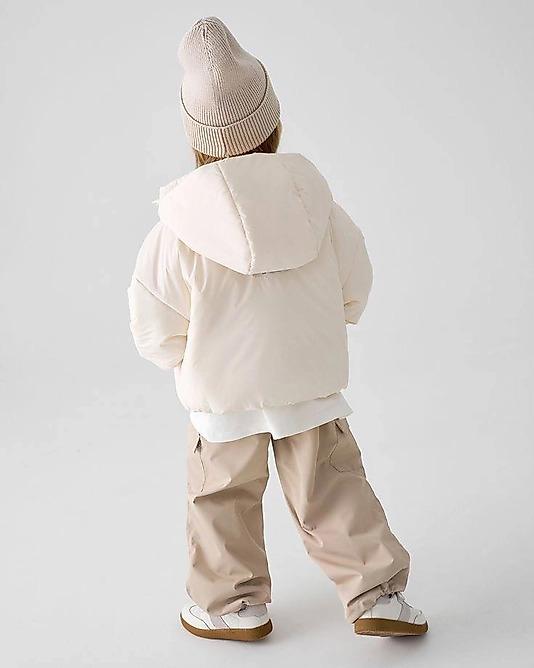 Ekru Su Geçirmez Mont