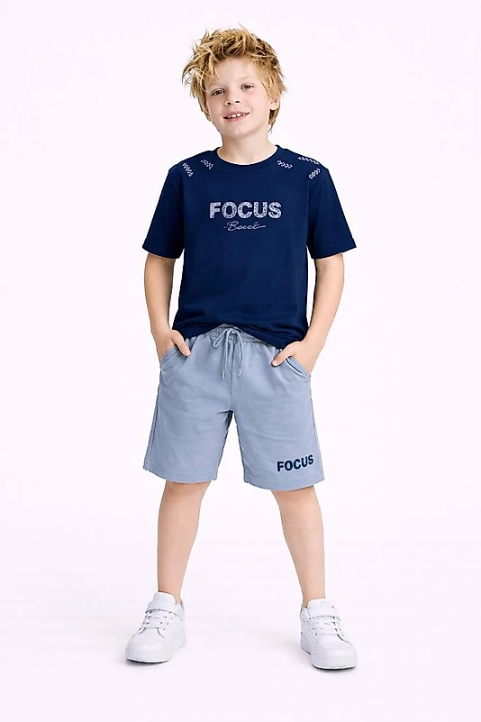 Focus Baskılı Şortlu Takım(Laci)