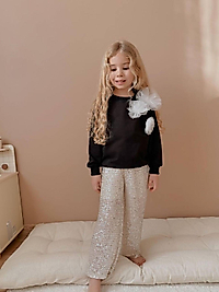 Payetli Pantolonlu Takım