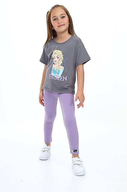 Elsa Baskılı Taytlı Takım