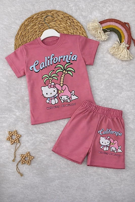 Hello Kitty ve Melody Baskılı Takım